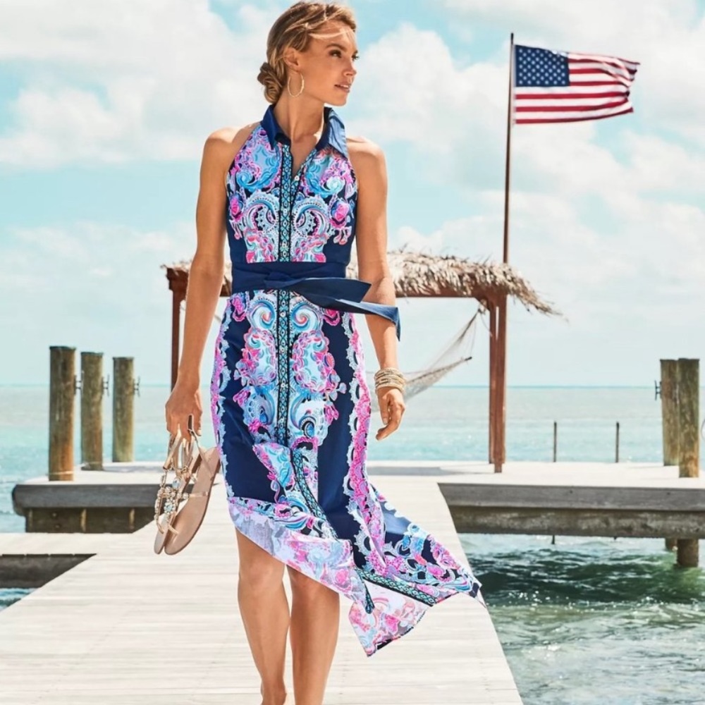 Lily Pulitzer Novah stretch midi dress